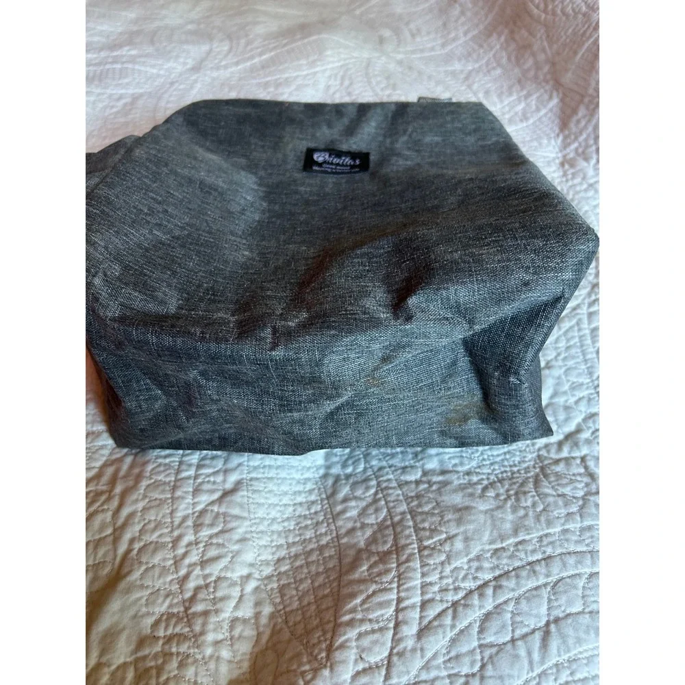 Brivilas Best Teacher Ever Insulated‎ Lunch Bag Gray Heathered Graphic Tote